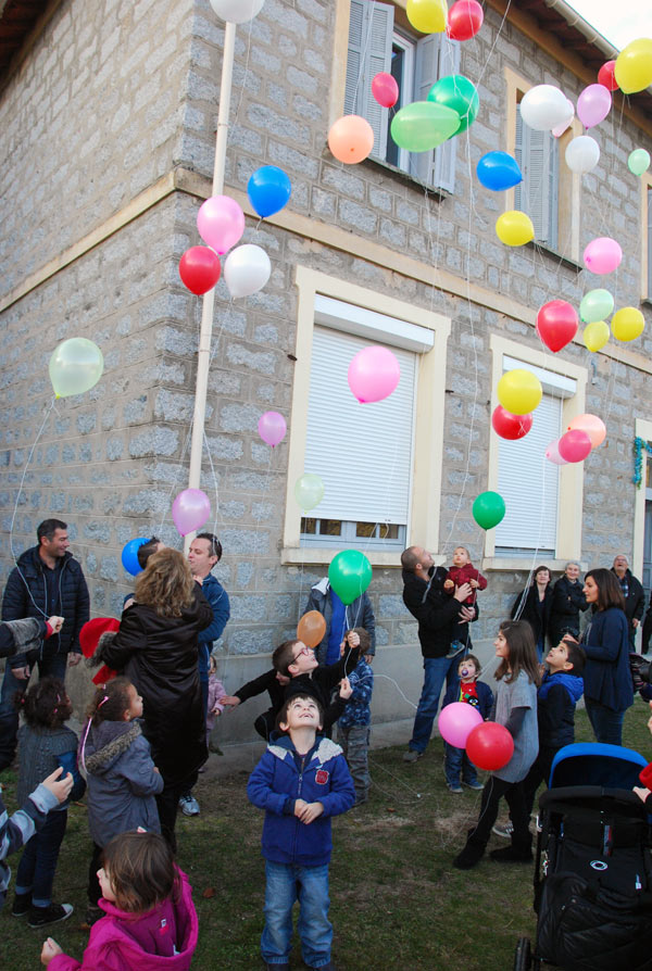 Le lâcher de ballons